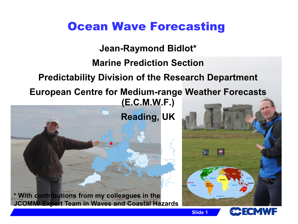 Ocean Wave Forecasting