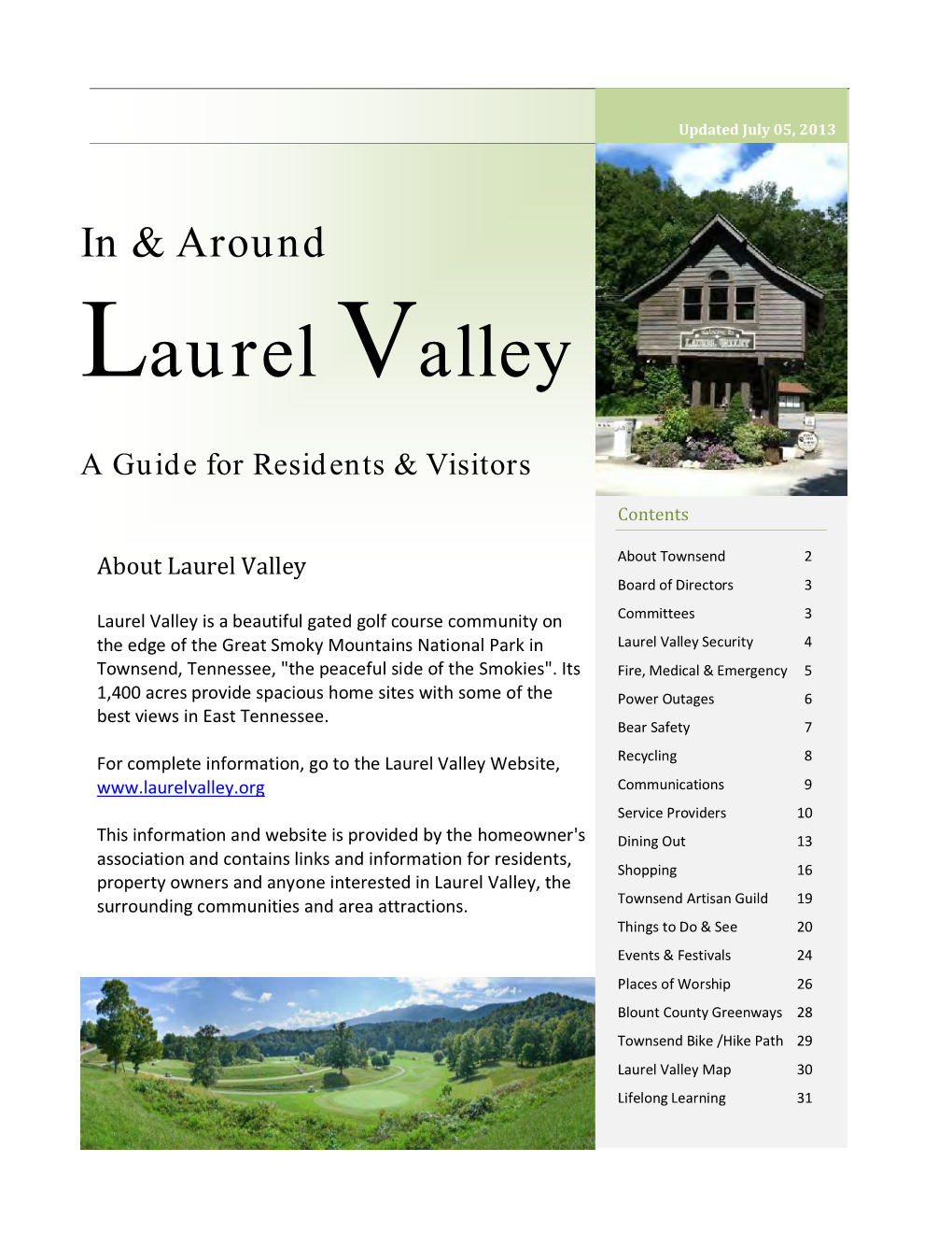 Laurel Valley  a Guide for Residents & Visitors