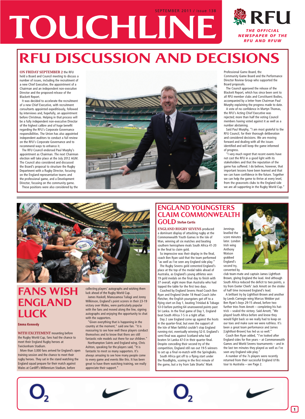 Rfu Discussion and Decisions