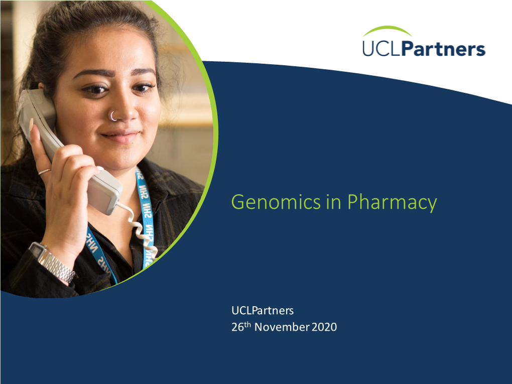 Genomics in Pharmacy