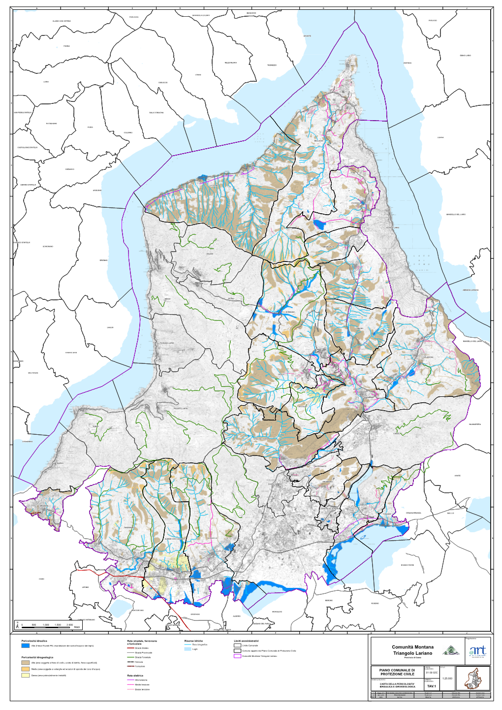 Comunità Montana Triangolo Lariano Triangolo Lariano Pericolosità Idrogeologica Strada Forestale Provincia Di Como