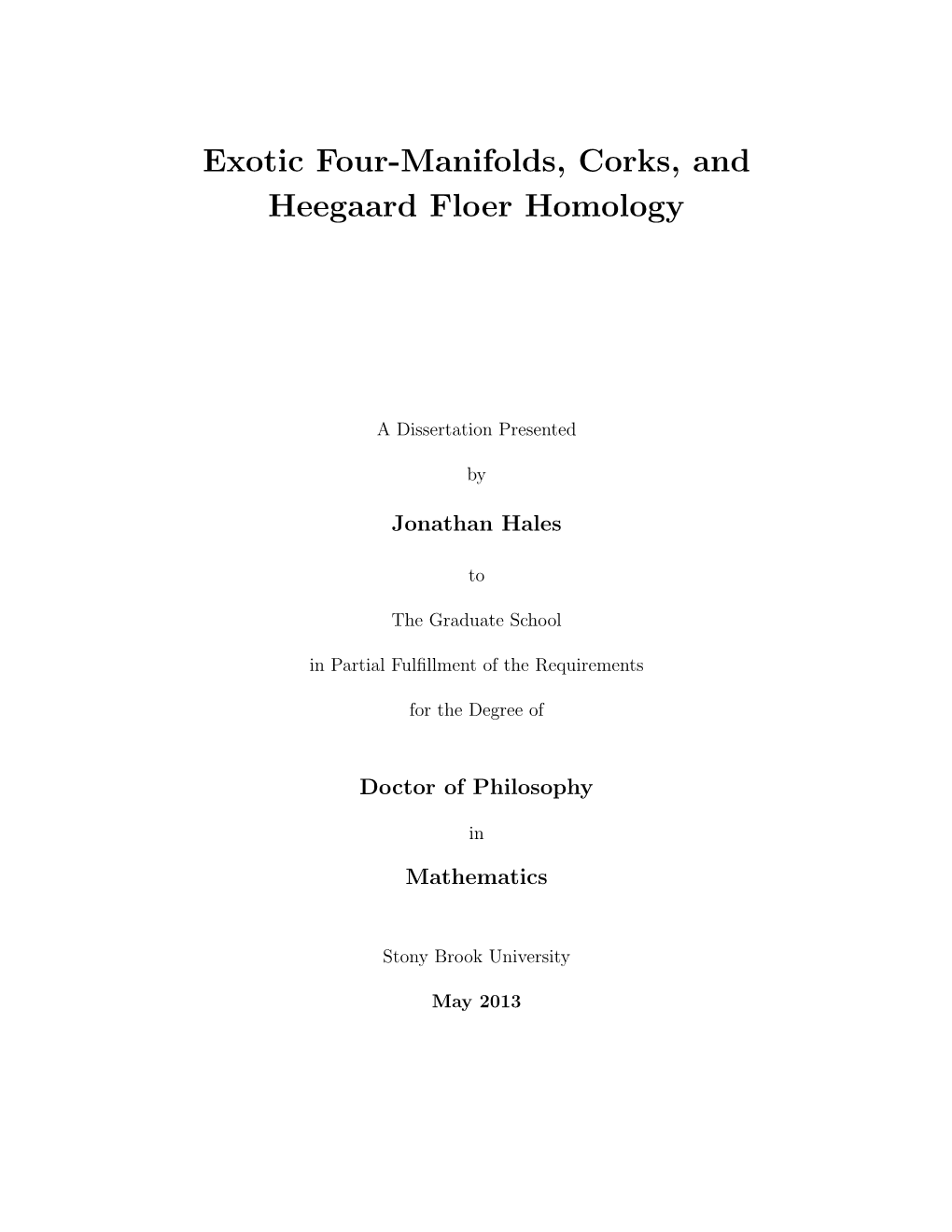 Exotic Four-Manifolds, Corks, and Heegaard Floer Homology