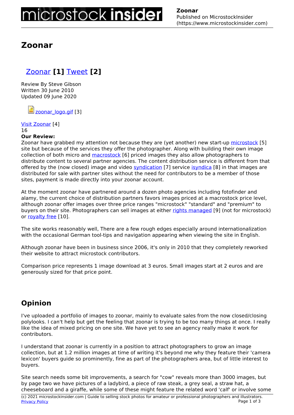 Zoonar Published on Microstockinsider (