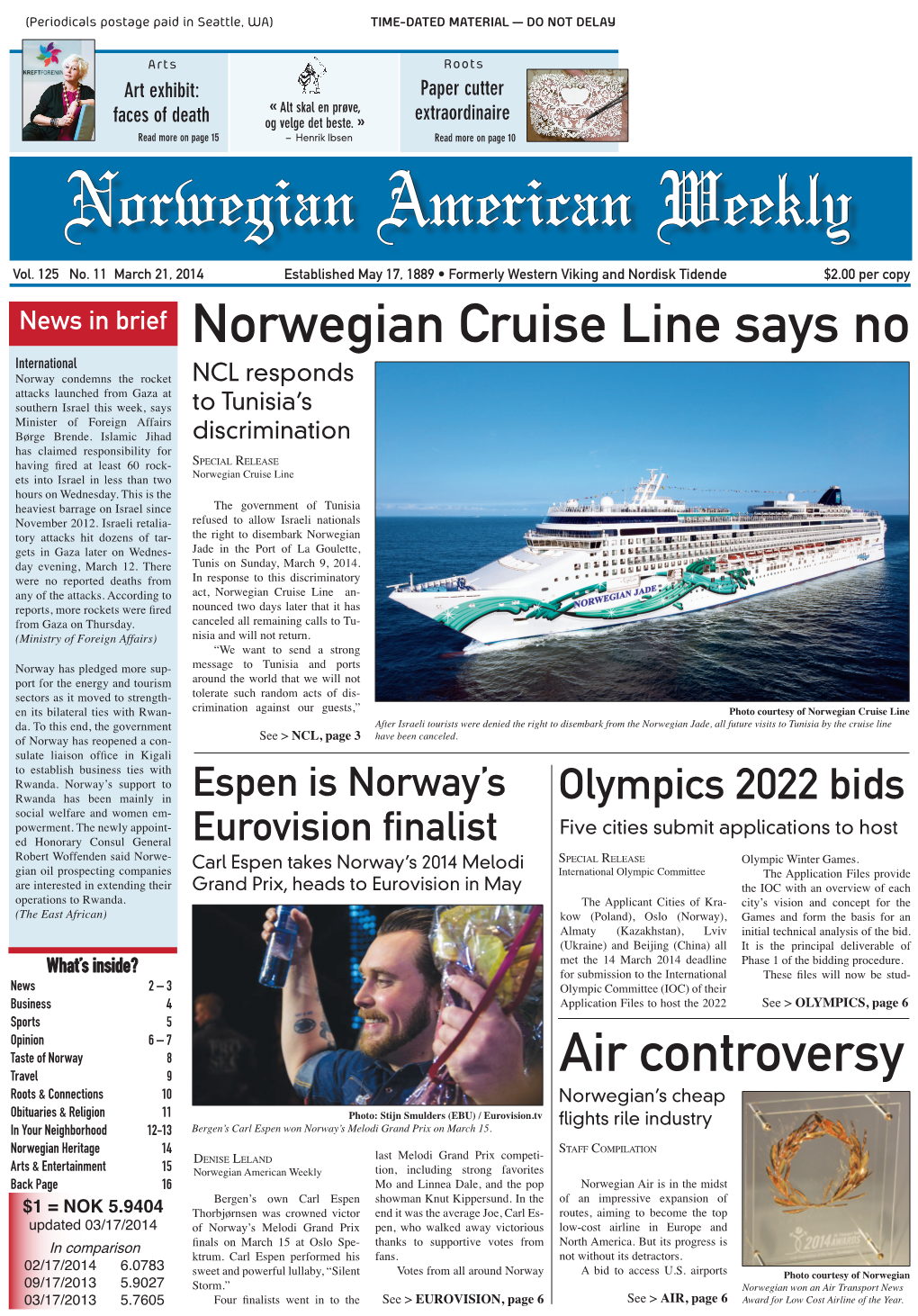 Air Controversy Norwegian Cruise Line Says No