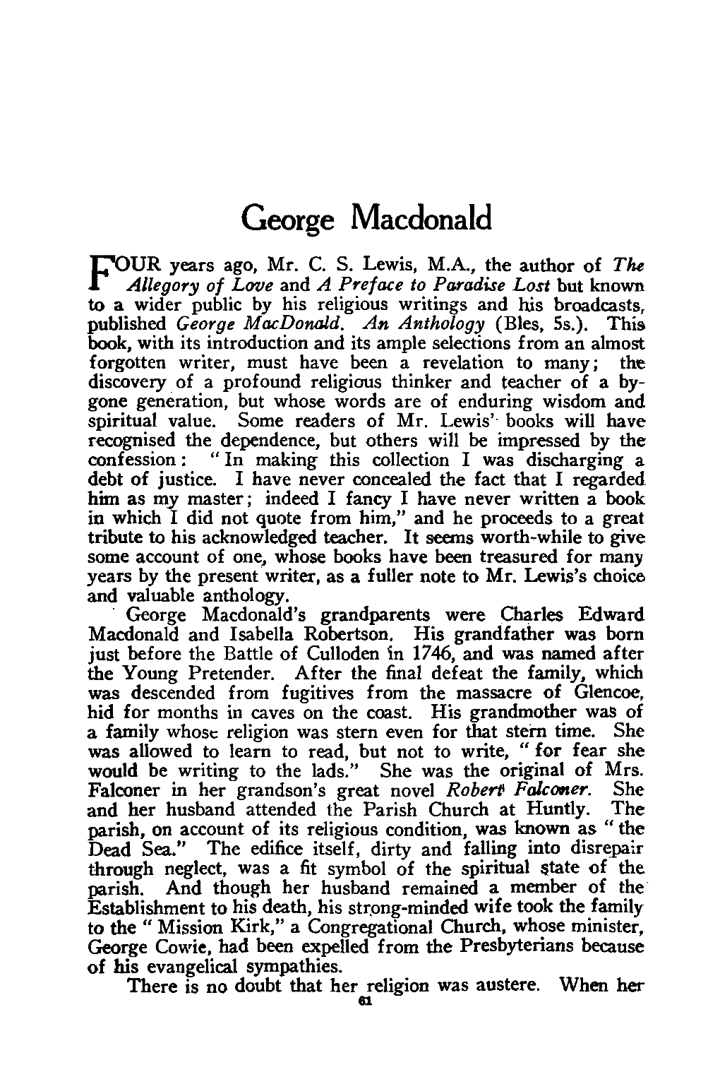 George Macdonald