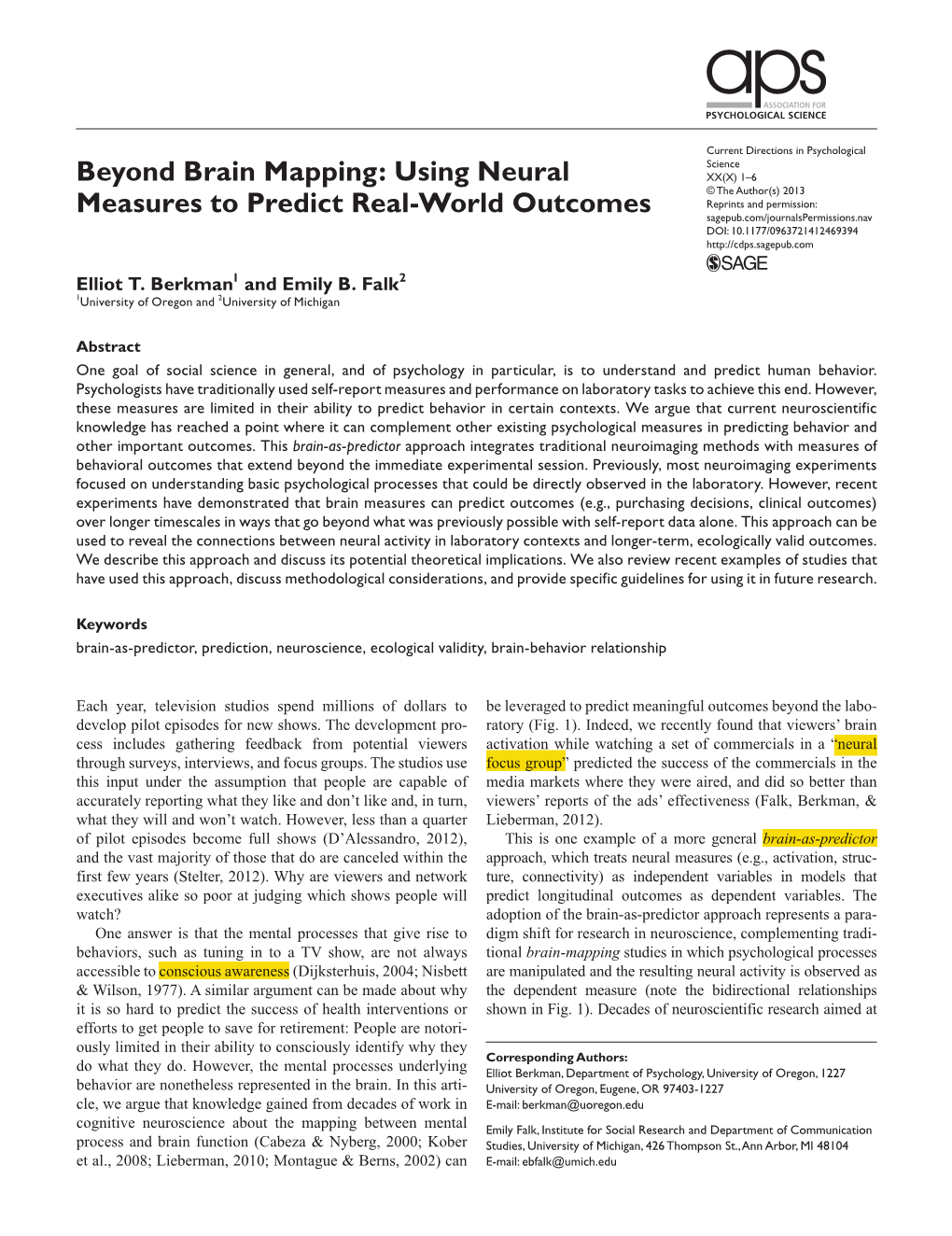 Beyond Brain Mapping