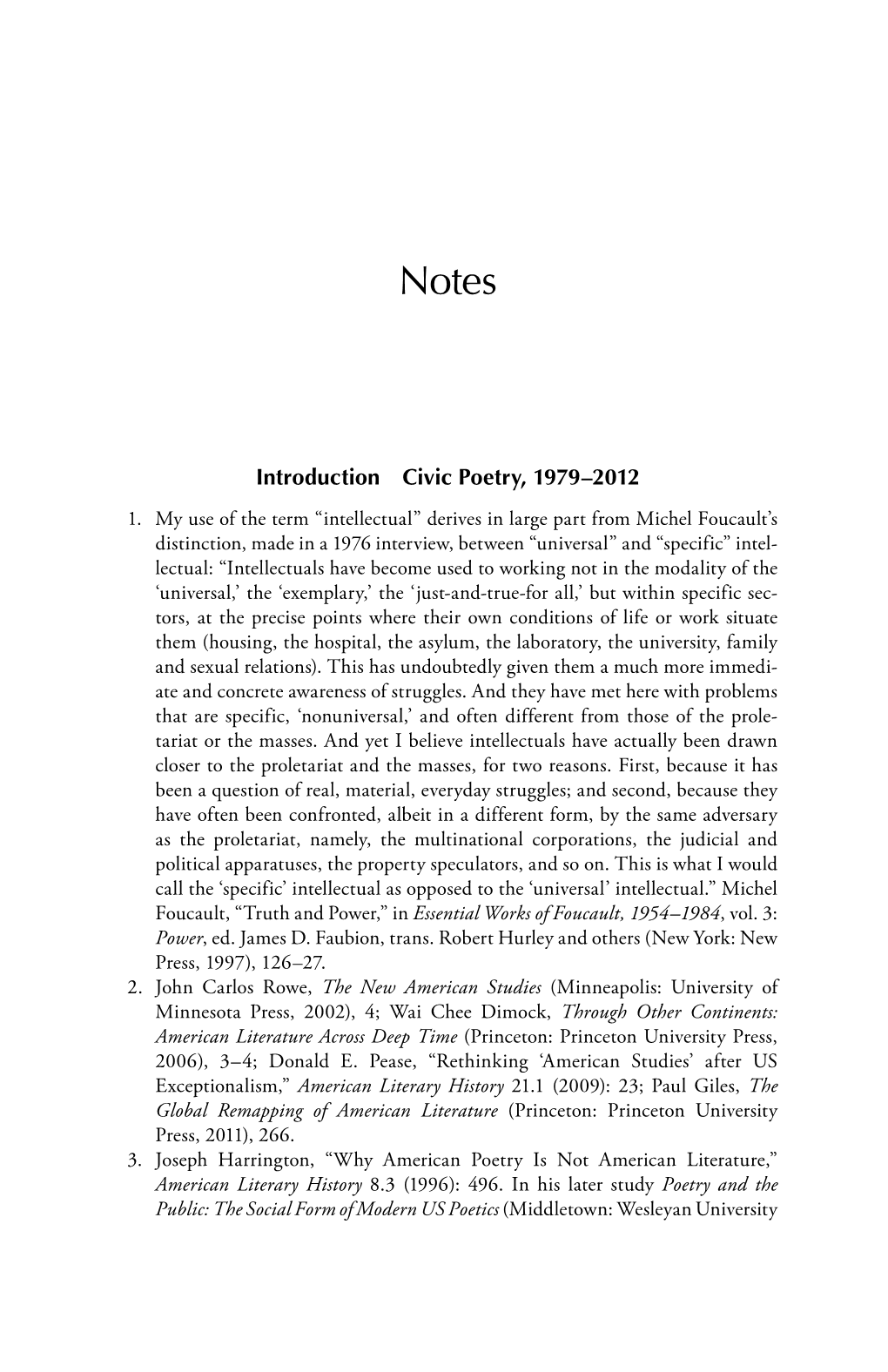 Introduction Civic Poetry, 1979–2012