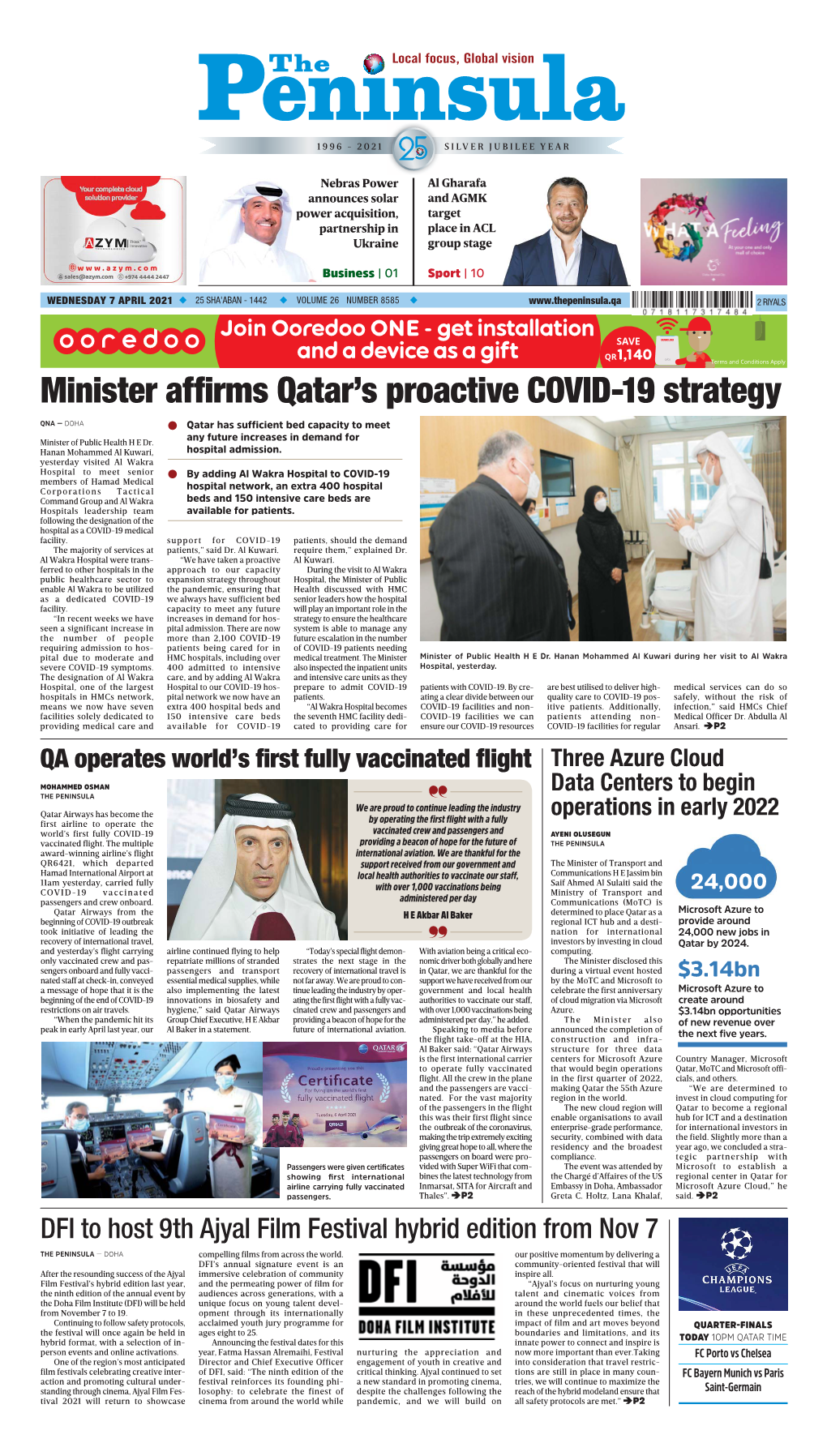 Minister Affirms Qatar's Proactive COVID-19 Strategy