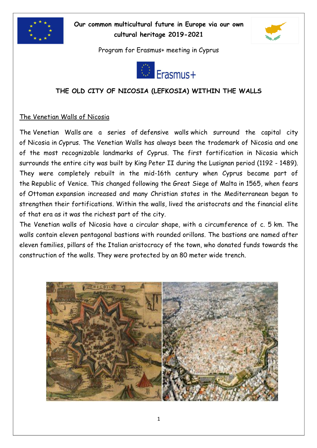 The Old City of Nicosia (Lefkosia) Within the Walls