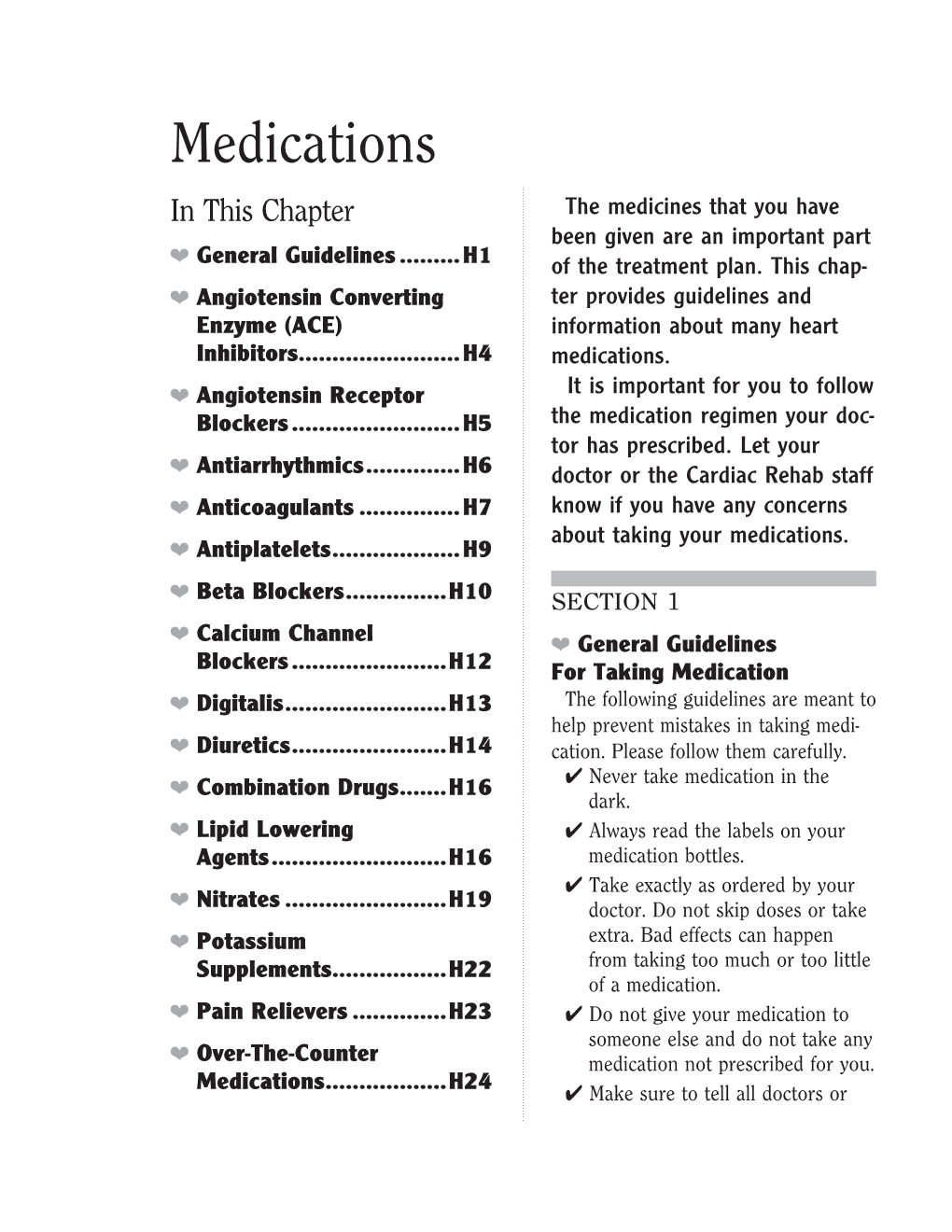 Medications in This Chapter the Medicines That You Have Been Given Are an Important Part ❤ General Guidelines