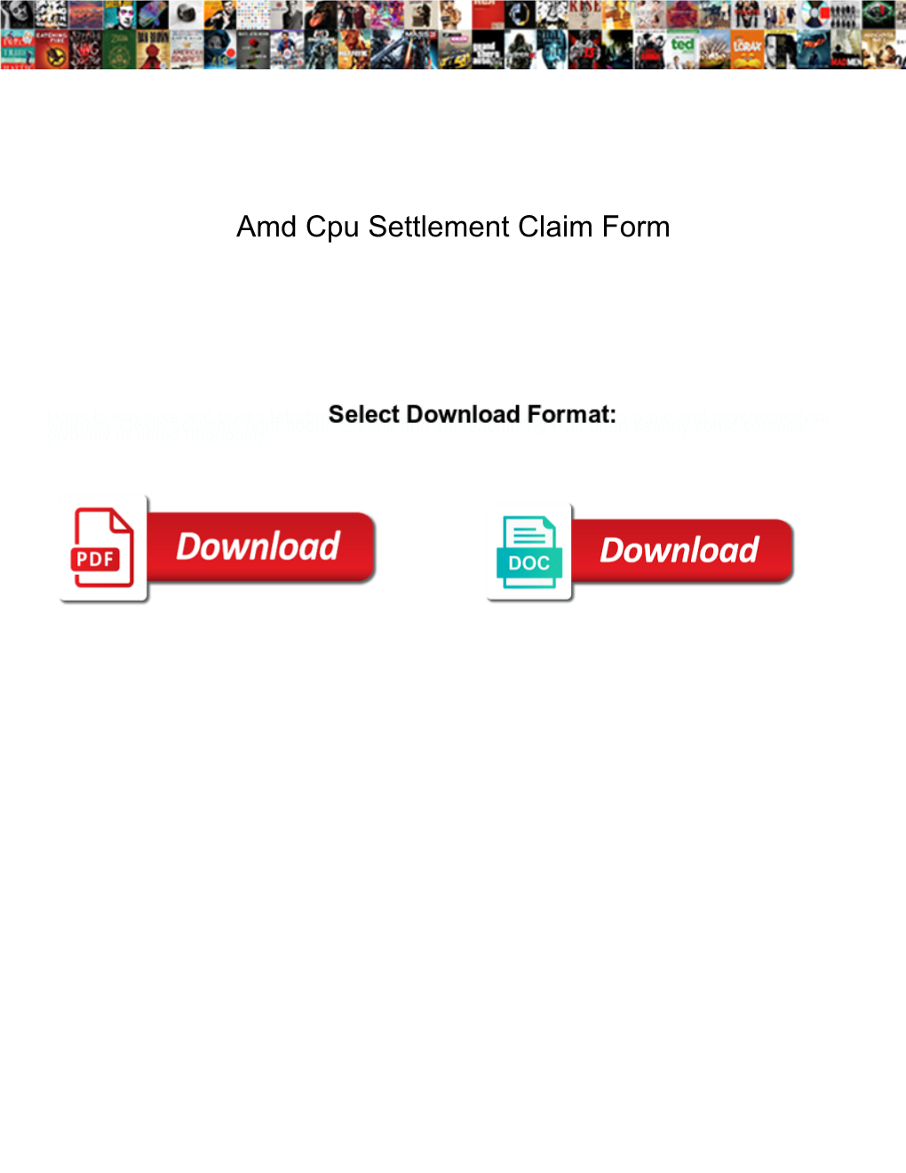 Amd Cpu Settlement Claim Form