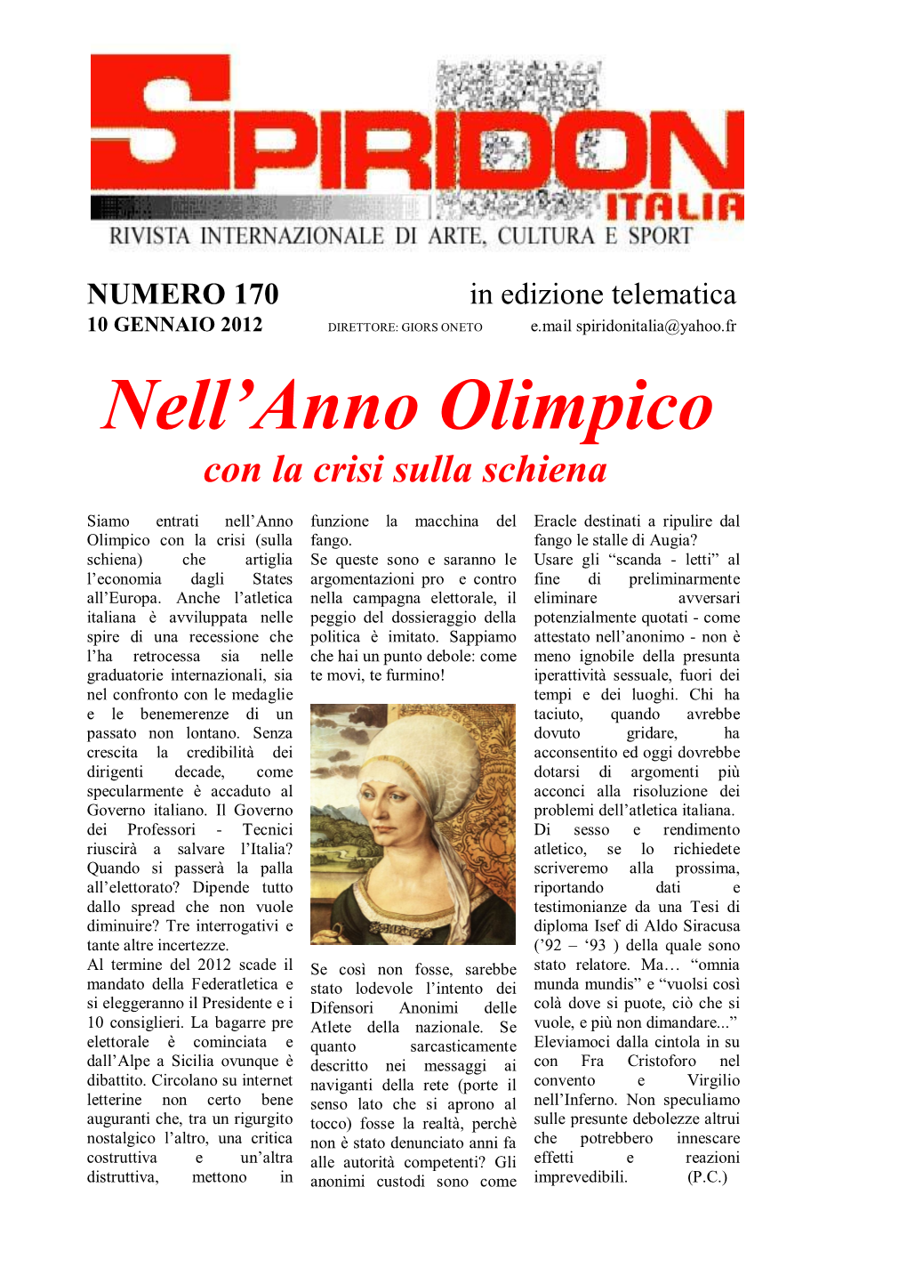 Nell'anno Olimpico