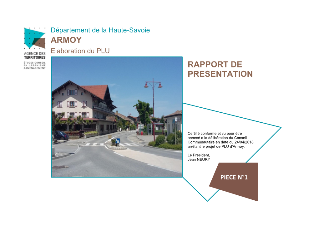 Armoy Rapport De Presentation
