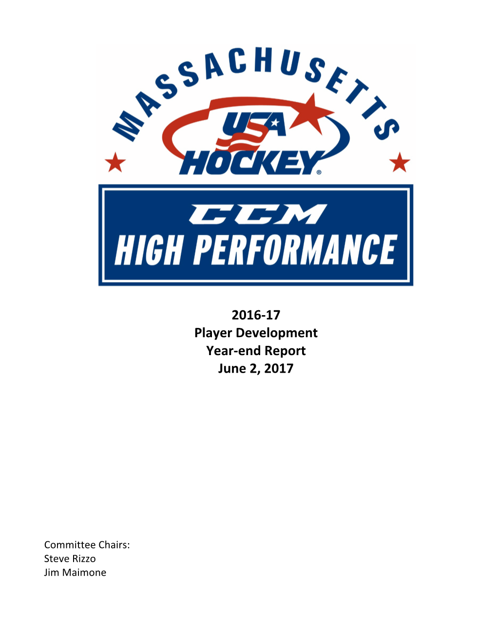 2016-17 Player Development Year-End Report June 2, 2017