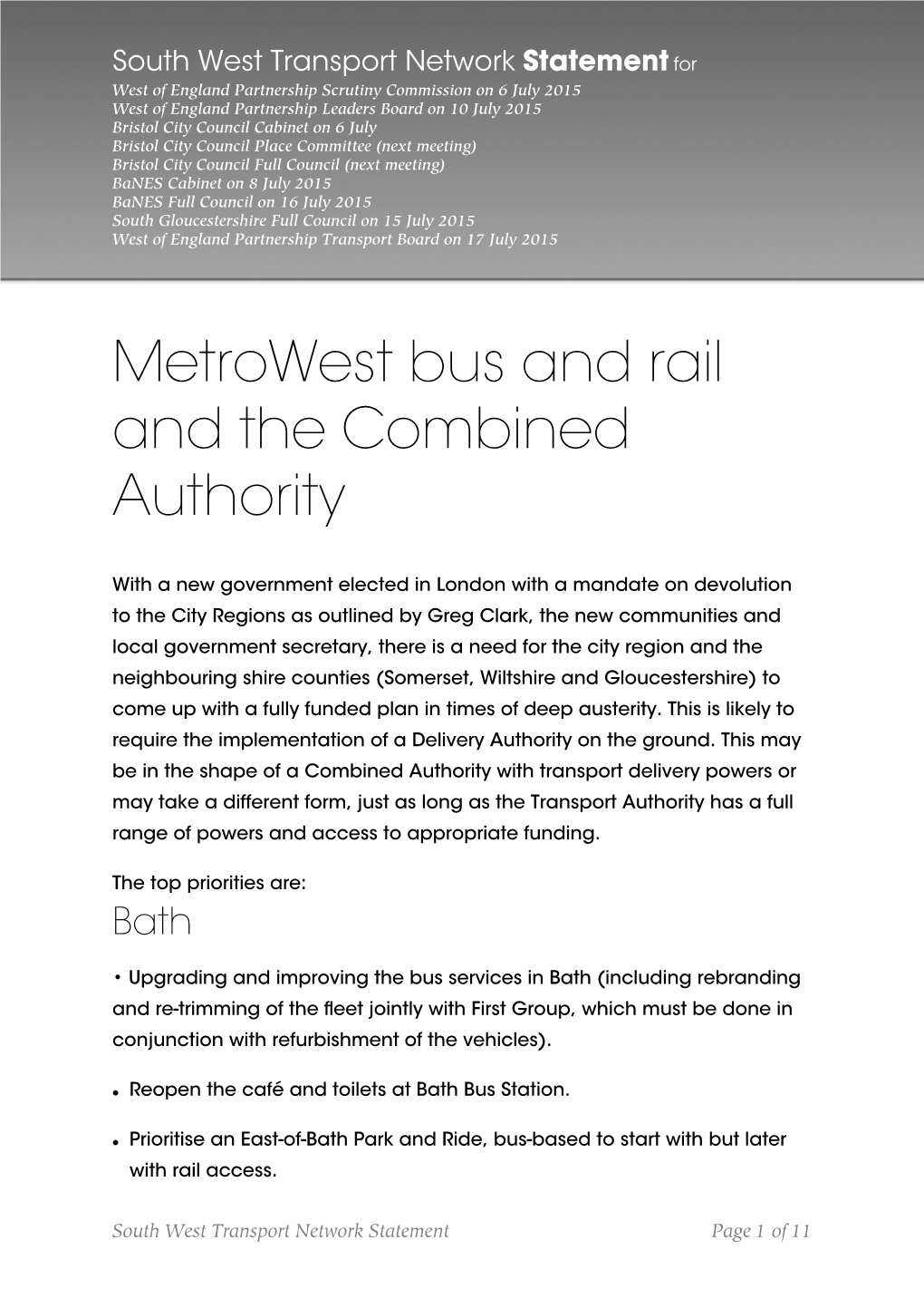 Metrowest and Combined Authority Revised