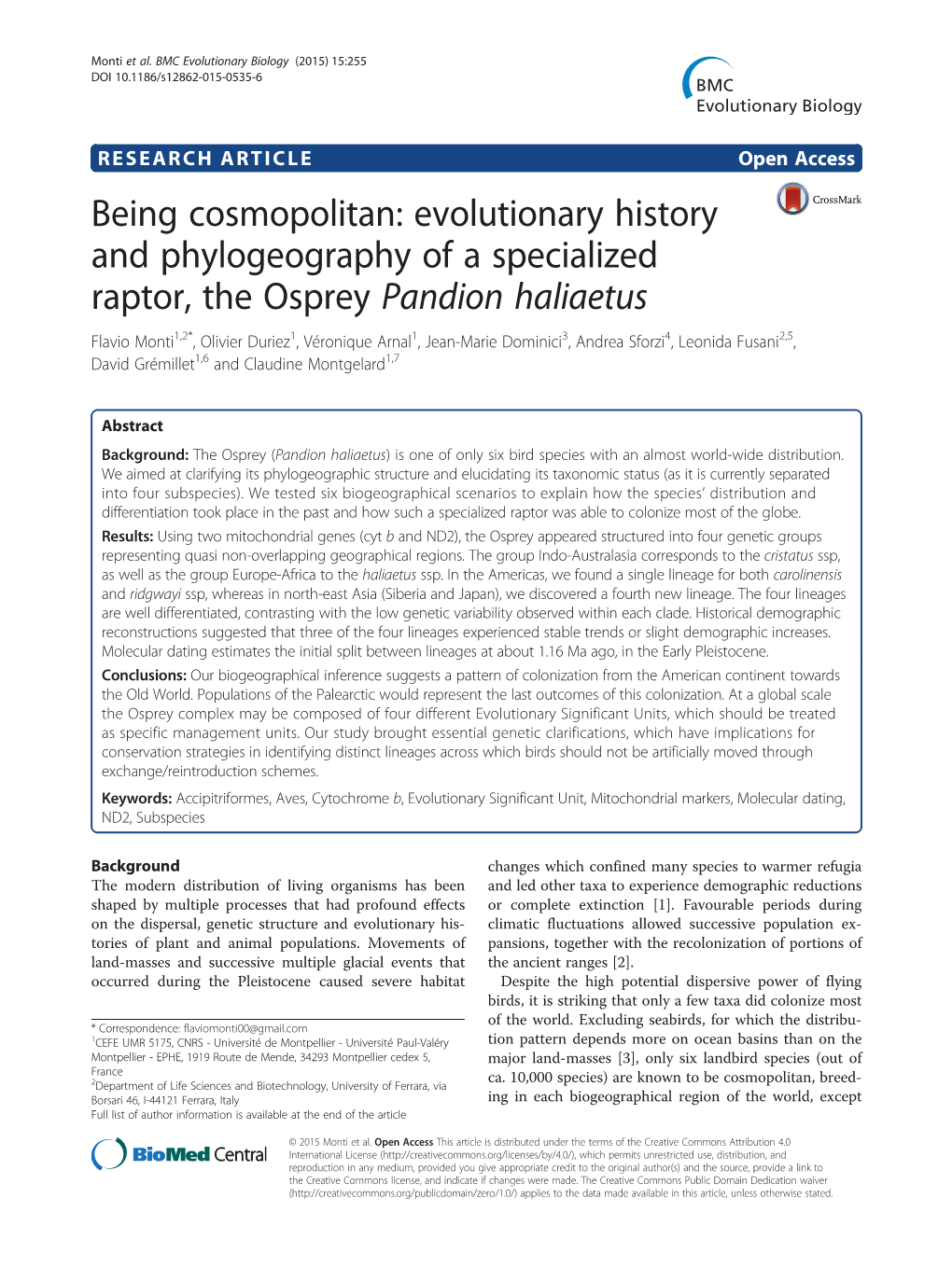 Evolutionary History and Phylogeography of a Specialized