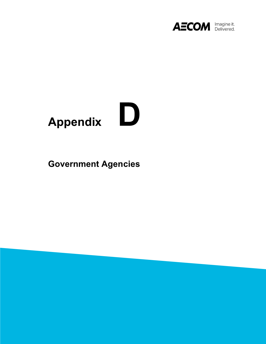 Appendix D: Government Agencies