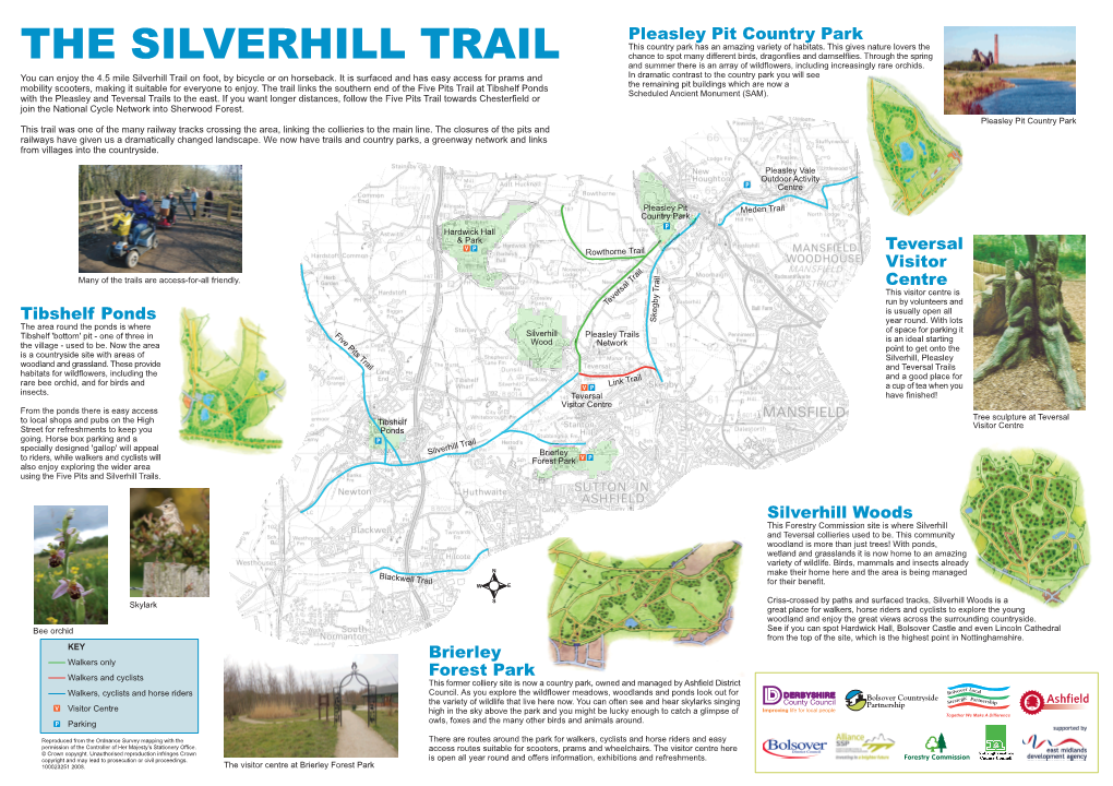 Tibshelf Ponds Silverhill Woods Brierley Forest Park Pleasley Pit