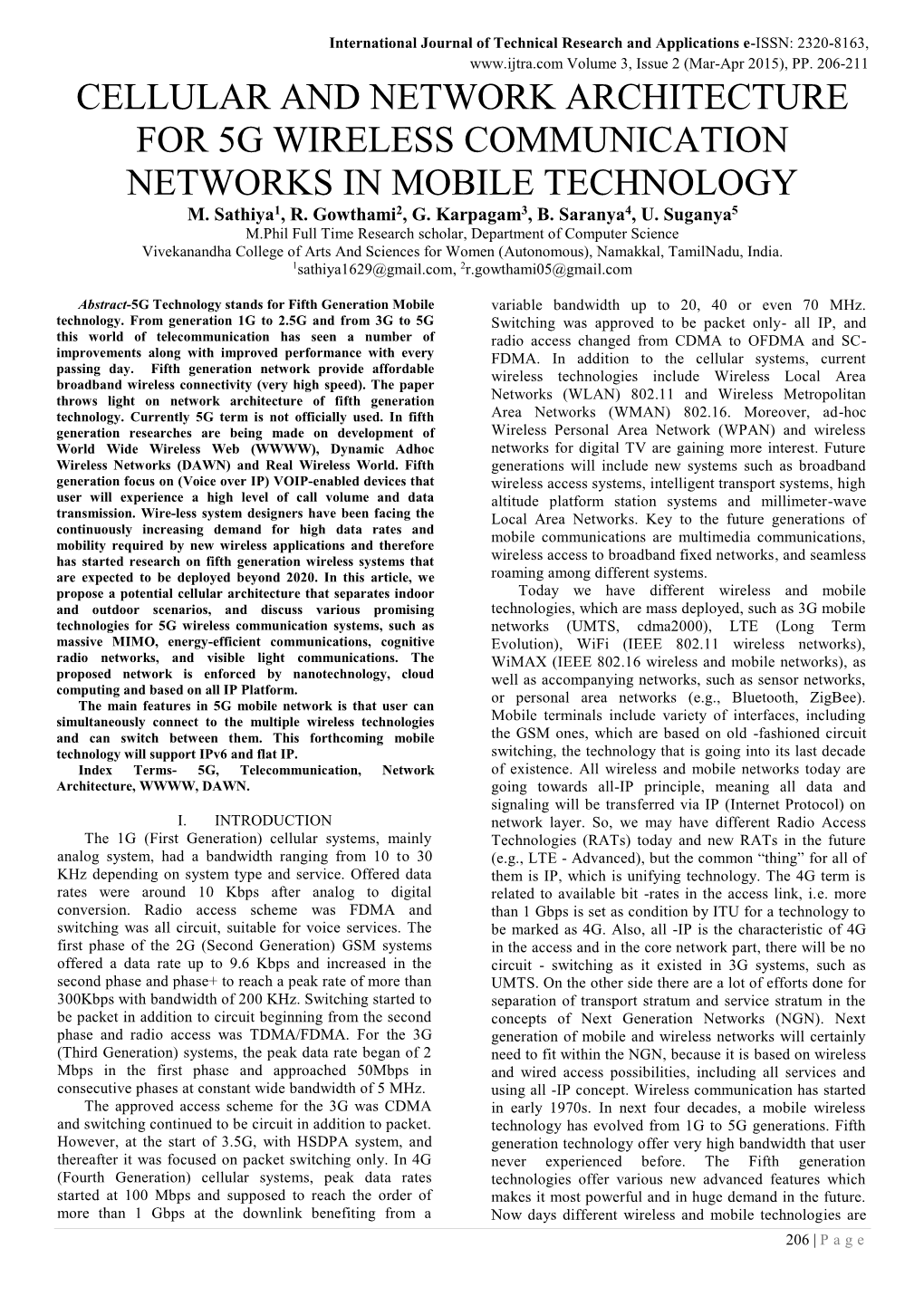 Cellular and Network Architecture for 5G Wireless Communication Networks in Mobile Technology M