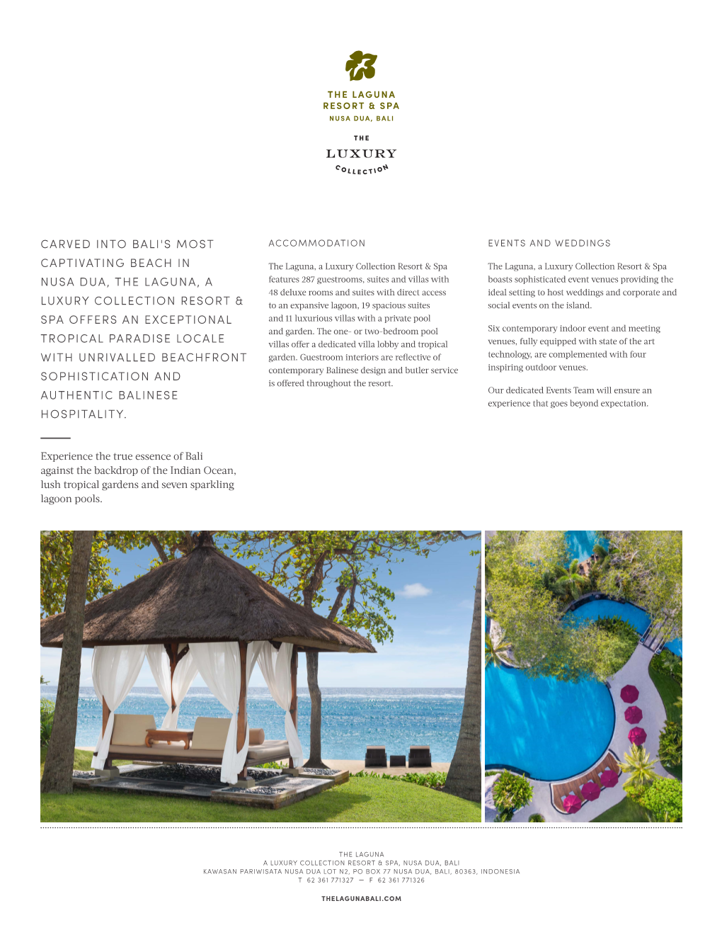 Carved Into Bali's Most Accommodation Events and Weddings