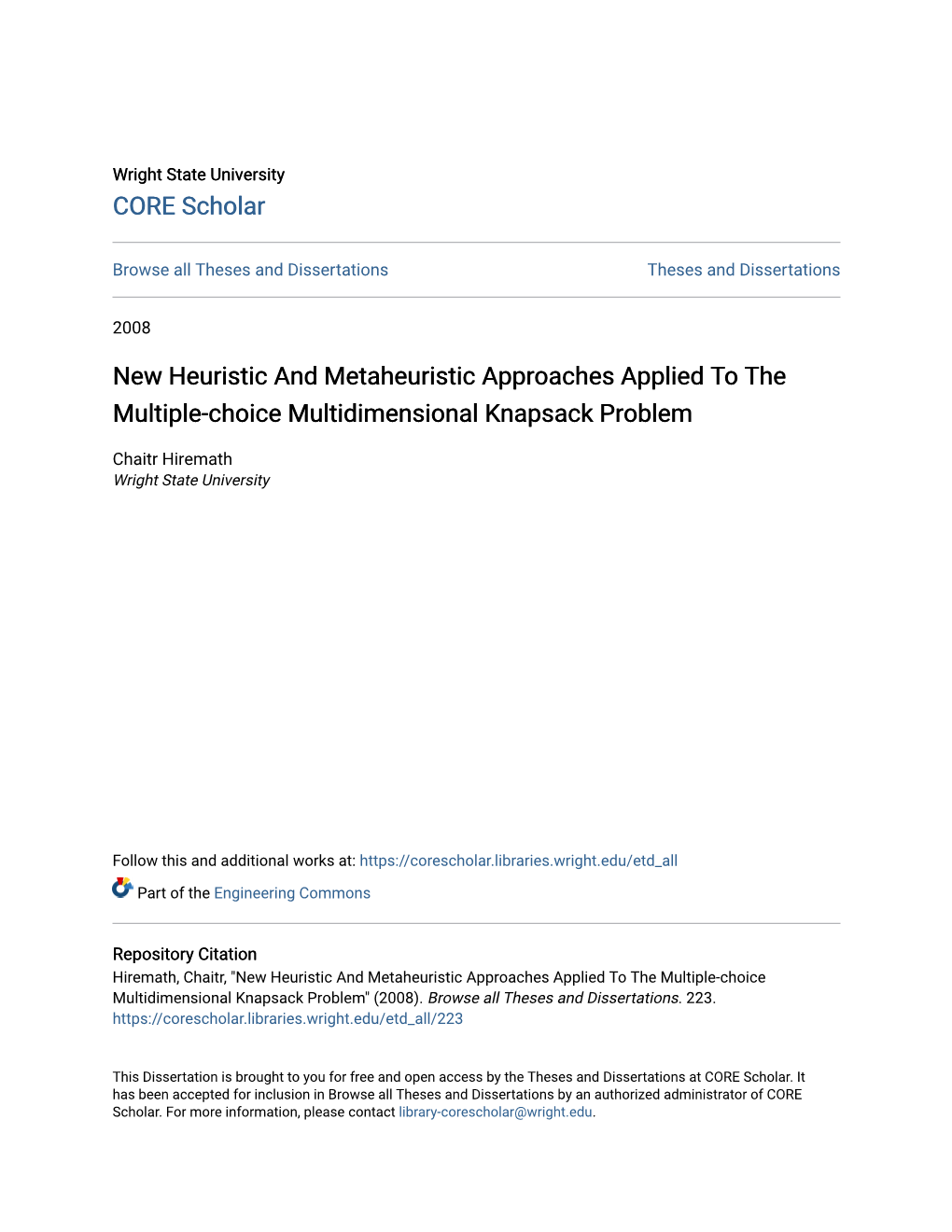 New Heuristic and Metaheuristic Approaches Applied to the Multiple-Choice Multidimensional Knapsack Problem