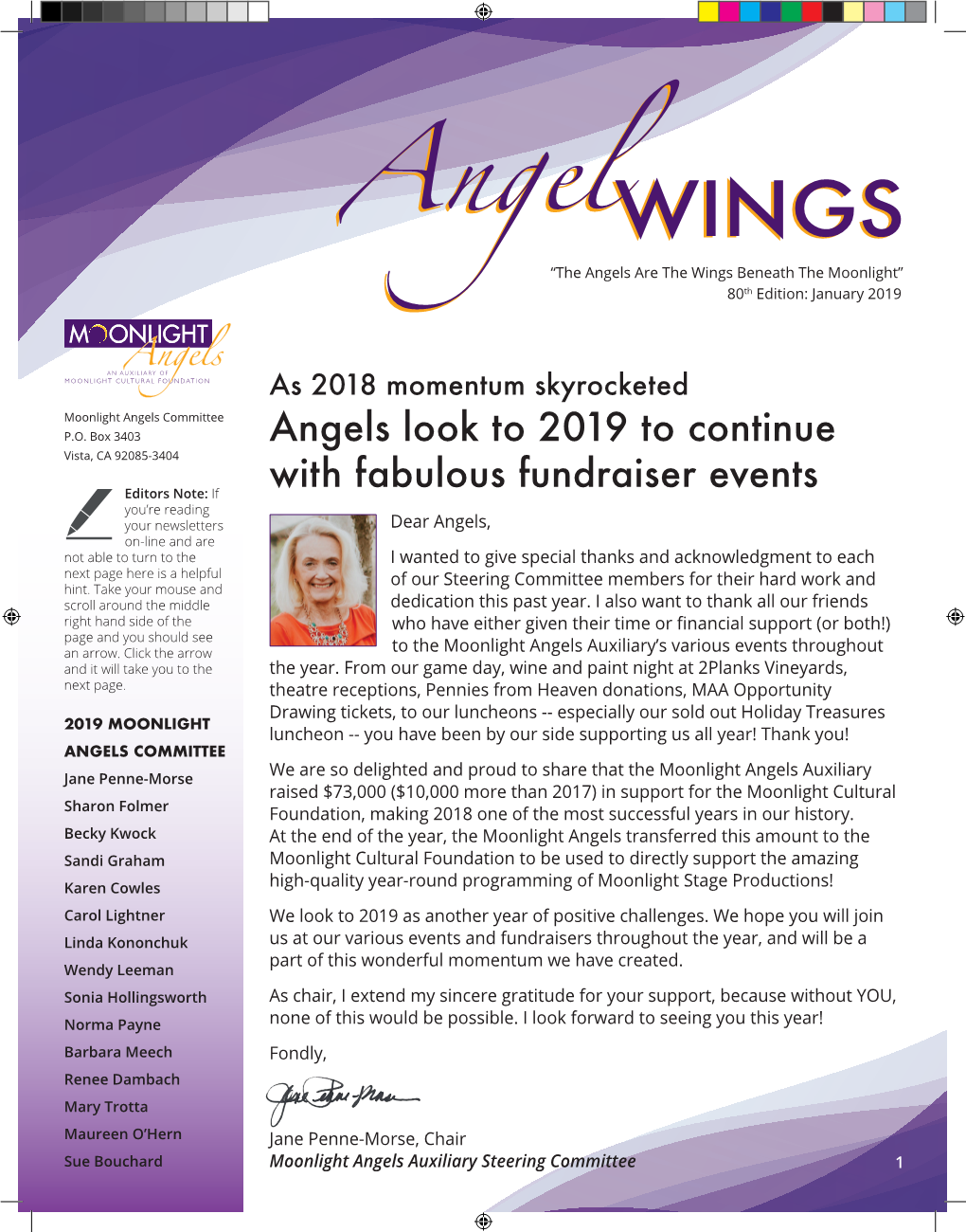 Angels Look to 2019 to Continue with Fabulous Fundraiser Events