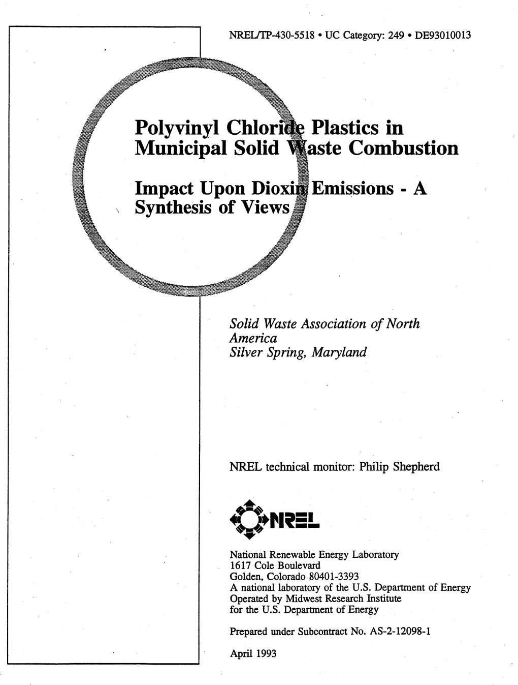 Polyvinyl Chloride Plastics in Municipal Solid Waste Combustion 6