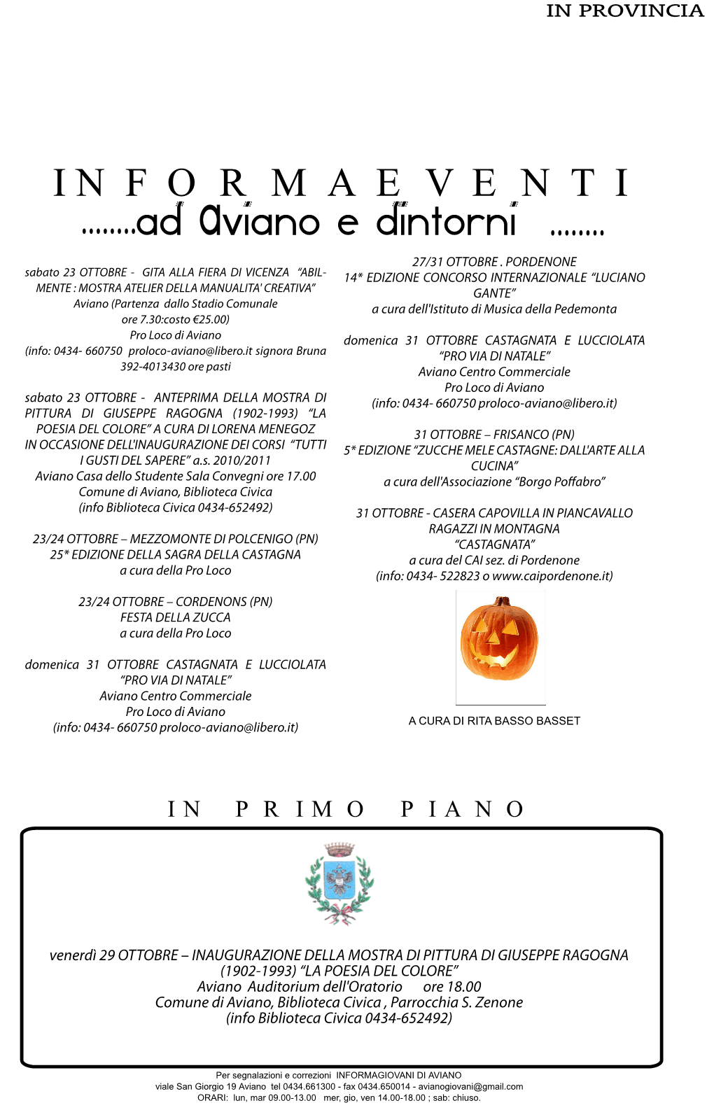 Informaeventi Ad Aviano E Dintorni