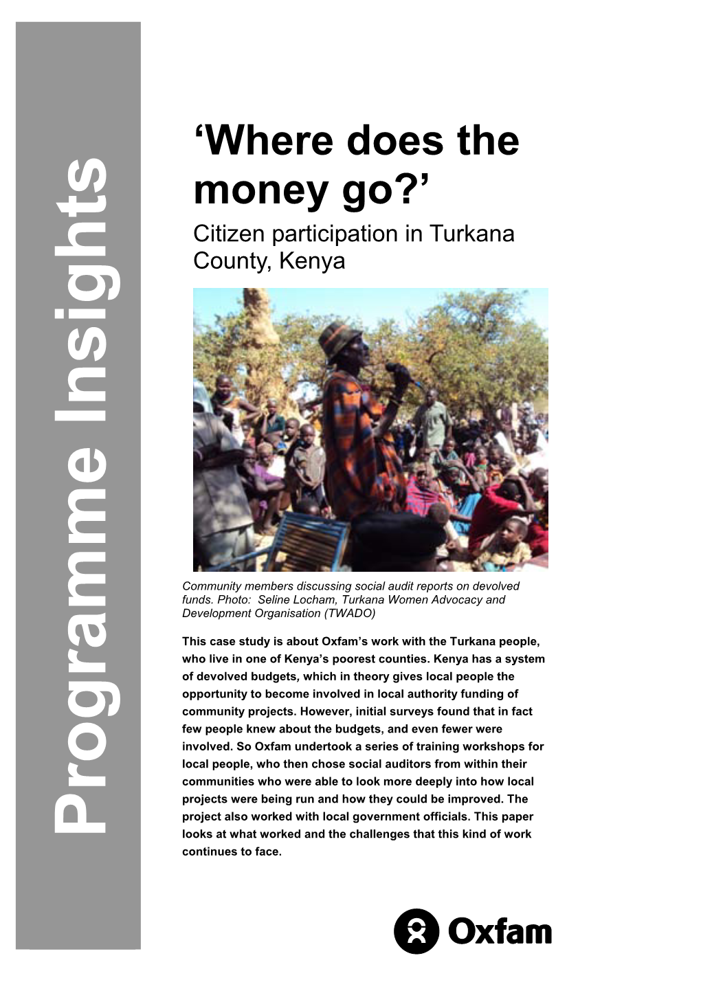Citizen Participation in Turkana County, Kenya