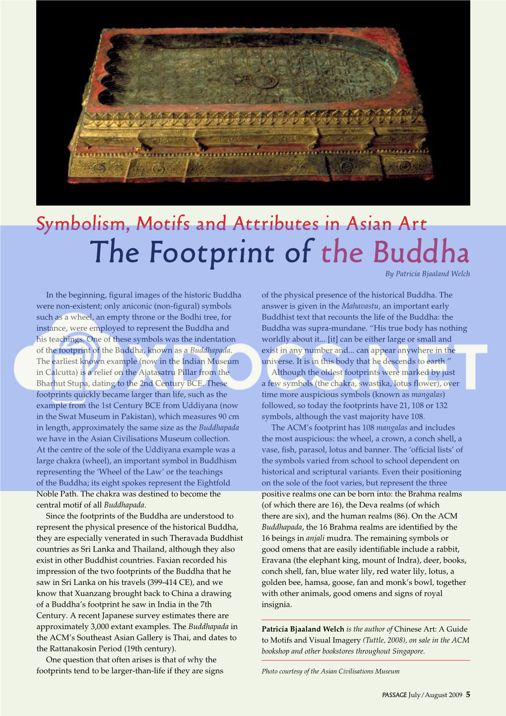 Buddhapada: the Footprint of the Buddha | Patricia Welch