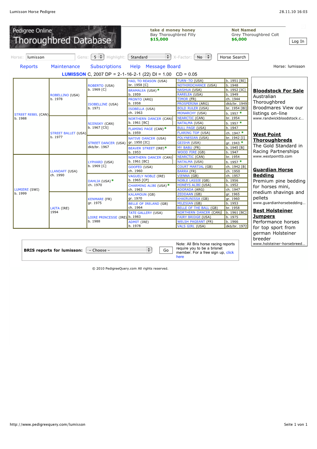 Lumisson Horse Pedigree 28.11.10 16:03