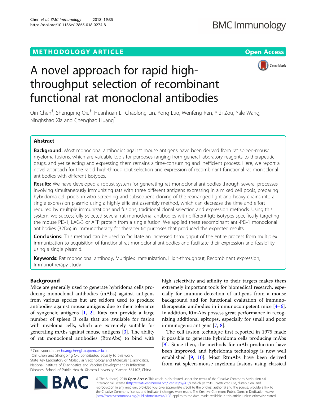 A Novel Approach for Rapid High-Throughput Selection Of