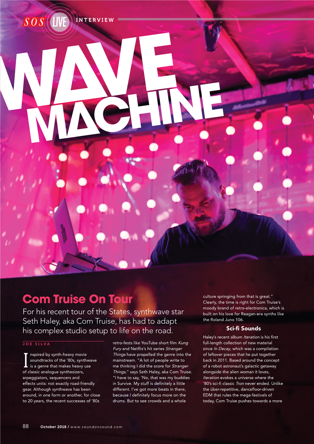 Com Truise on Tour