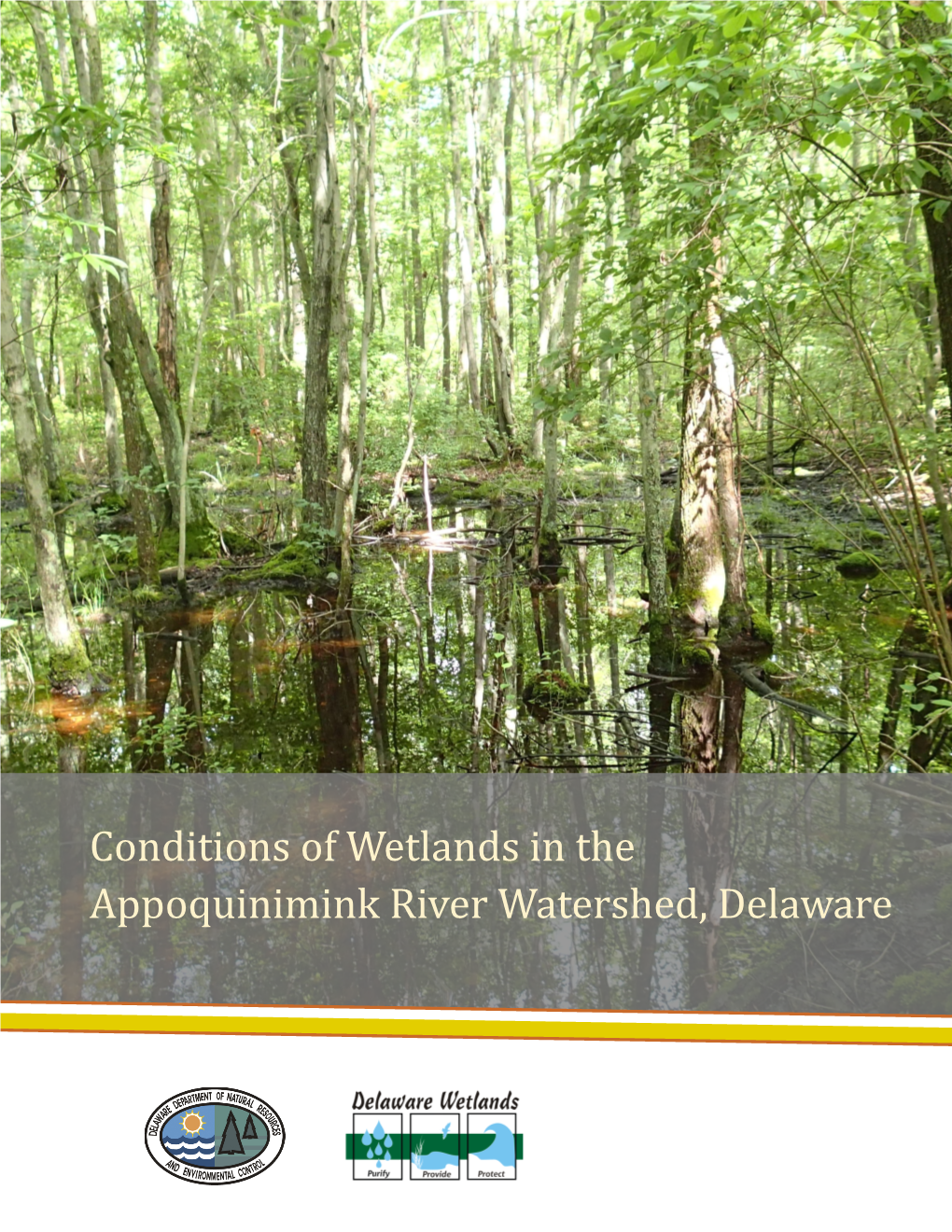 Conditions of Wetlands in the Appoquinimink River Watershed, Delaware Erin E