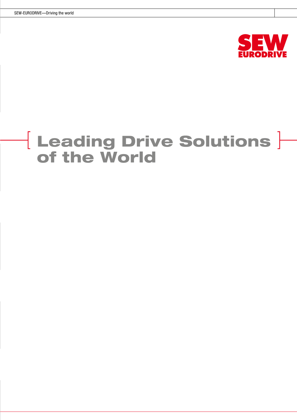 Leading Drive Solutions of the World