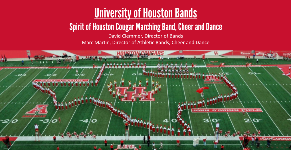 University of Houston Bands