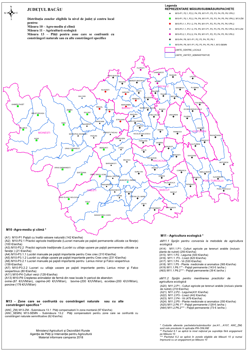 Bacău Reprezentare Măsuri/Submăsuri/Pachete # M10-P1, P2.1, P2.2, P4, P8, M11-P1, P2, P3, P4, P5, P6.1/P6.2