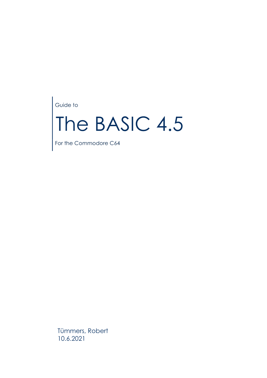 The BASIC 4.5