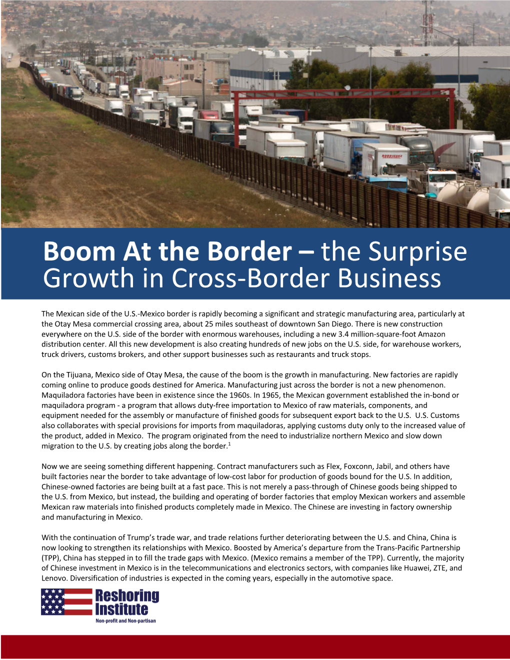 Boom at the Border – the Surprise Growth in Cross-Border Business