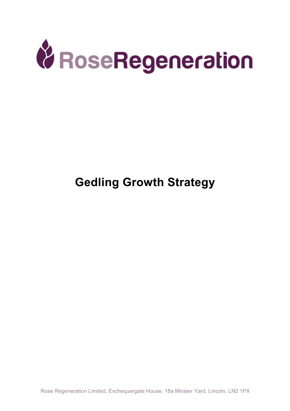 Gedling Growth Strategy