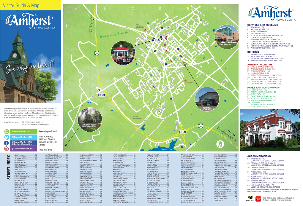 Amherst Visitor Guide and Map FINAL