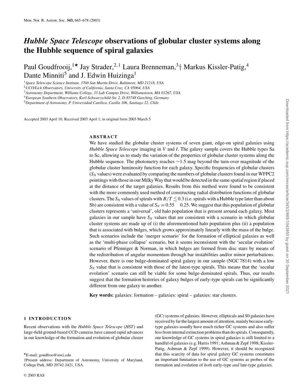 Hubble Space Telescope Observations of Globular Cluster Systems Along the Hubble Sequence of Spiral Galaxies