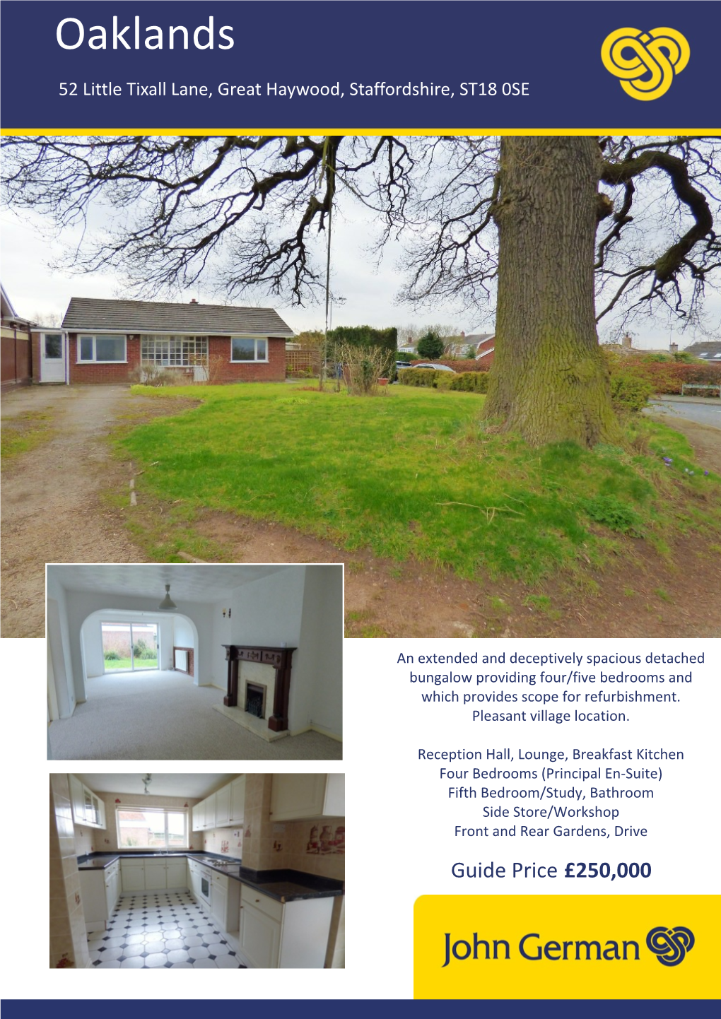 Oaklands 52 Little Tixall Lane Great Haywood