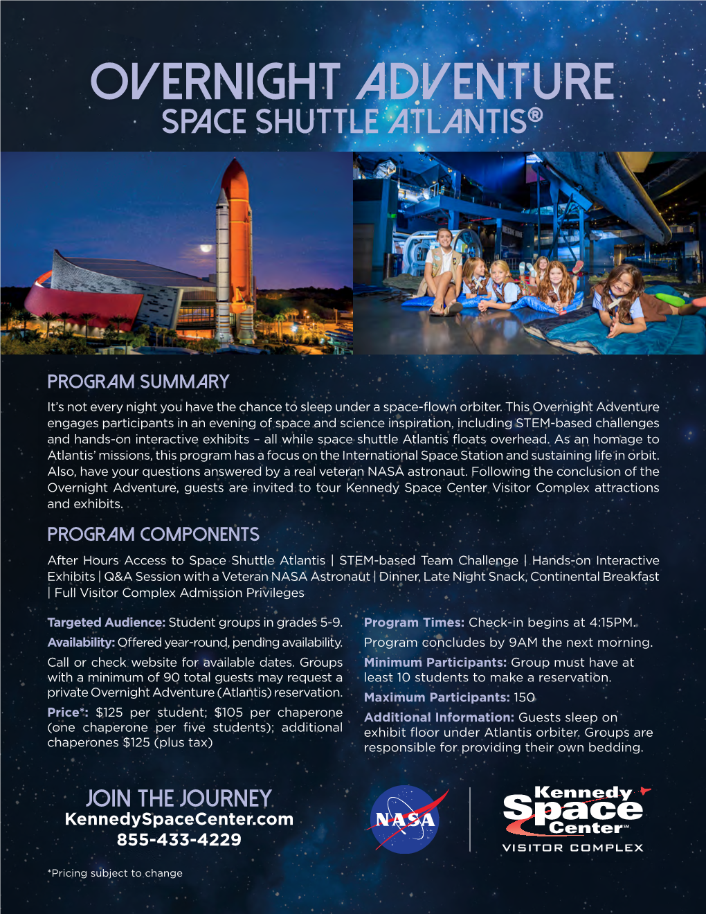 Overnight Adventures Atlantis Flier