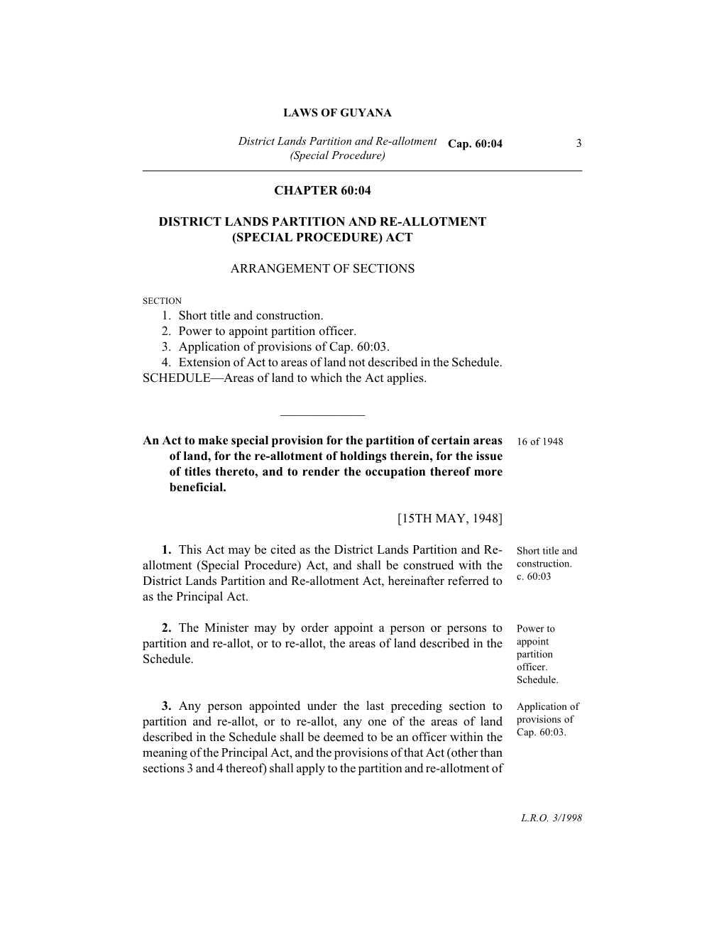 Chapter 60:04 District Lands Partition and Re-Allotment