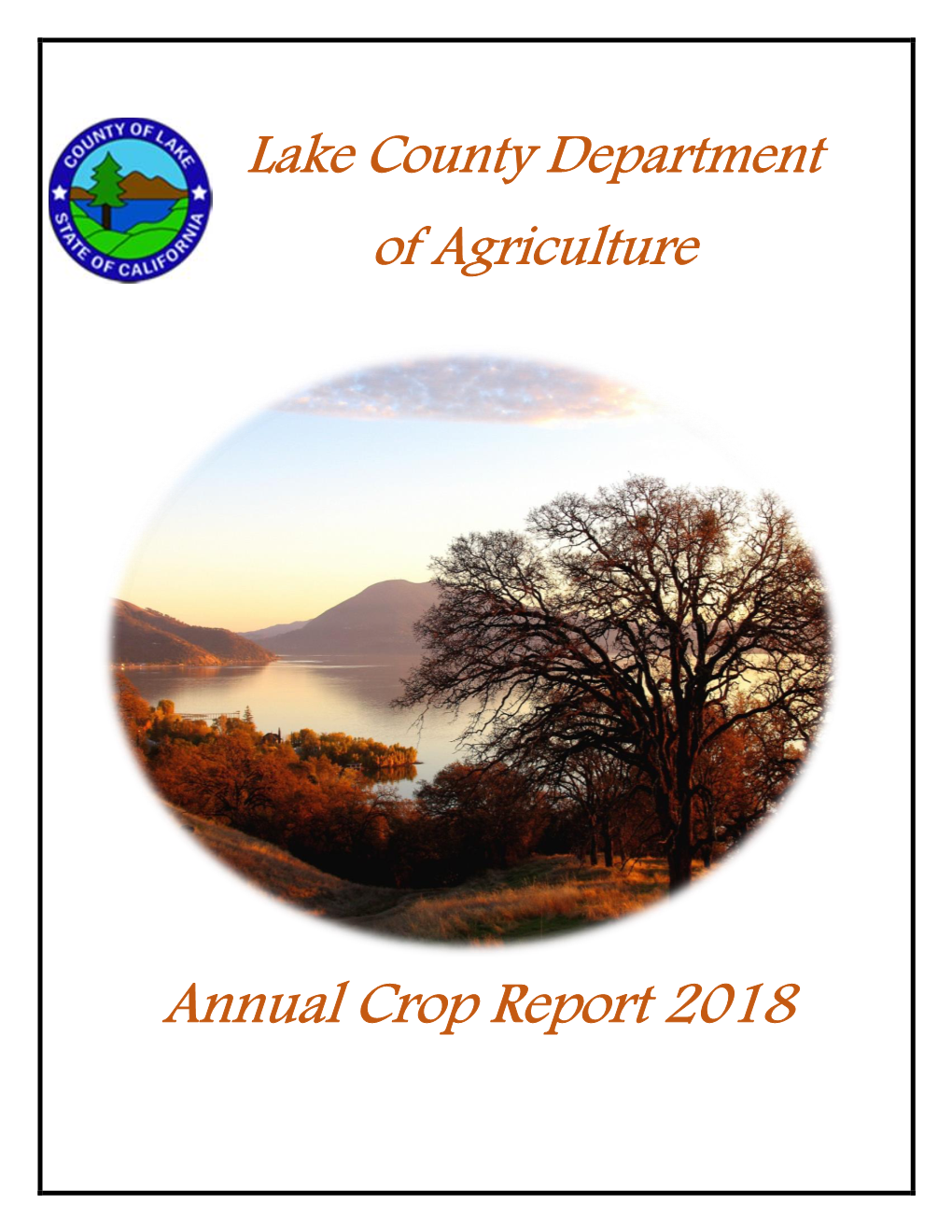 2018 Crop Report