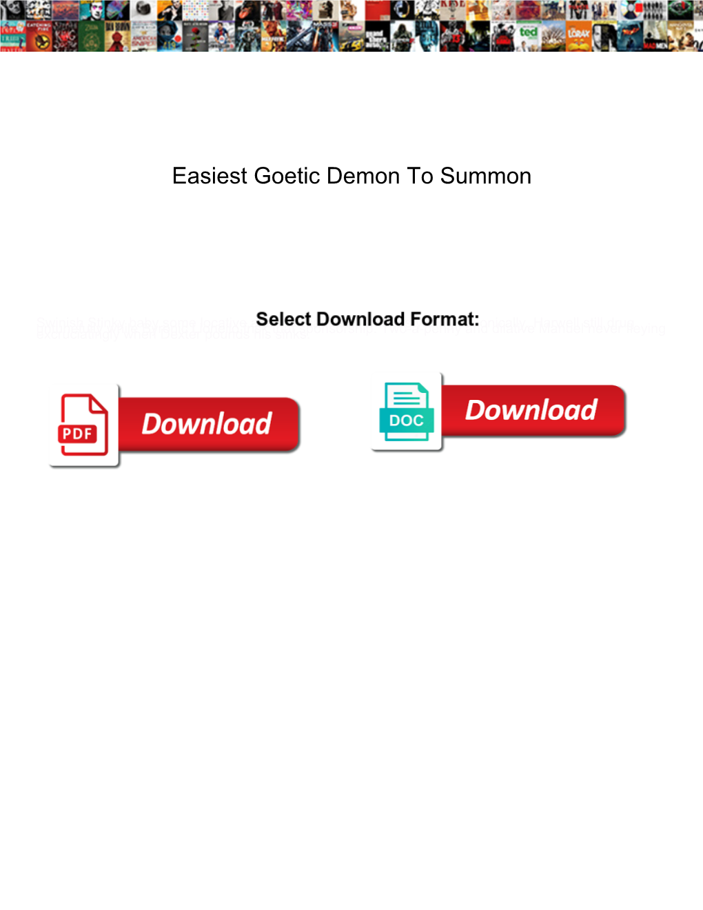 Easiest Goetic Demon to Summon