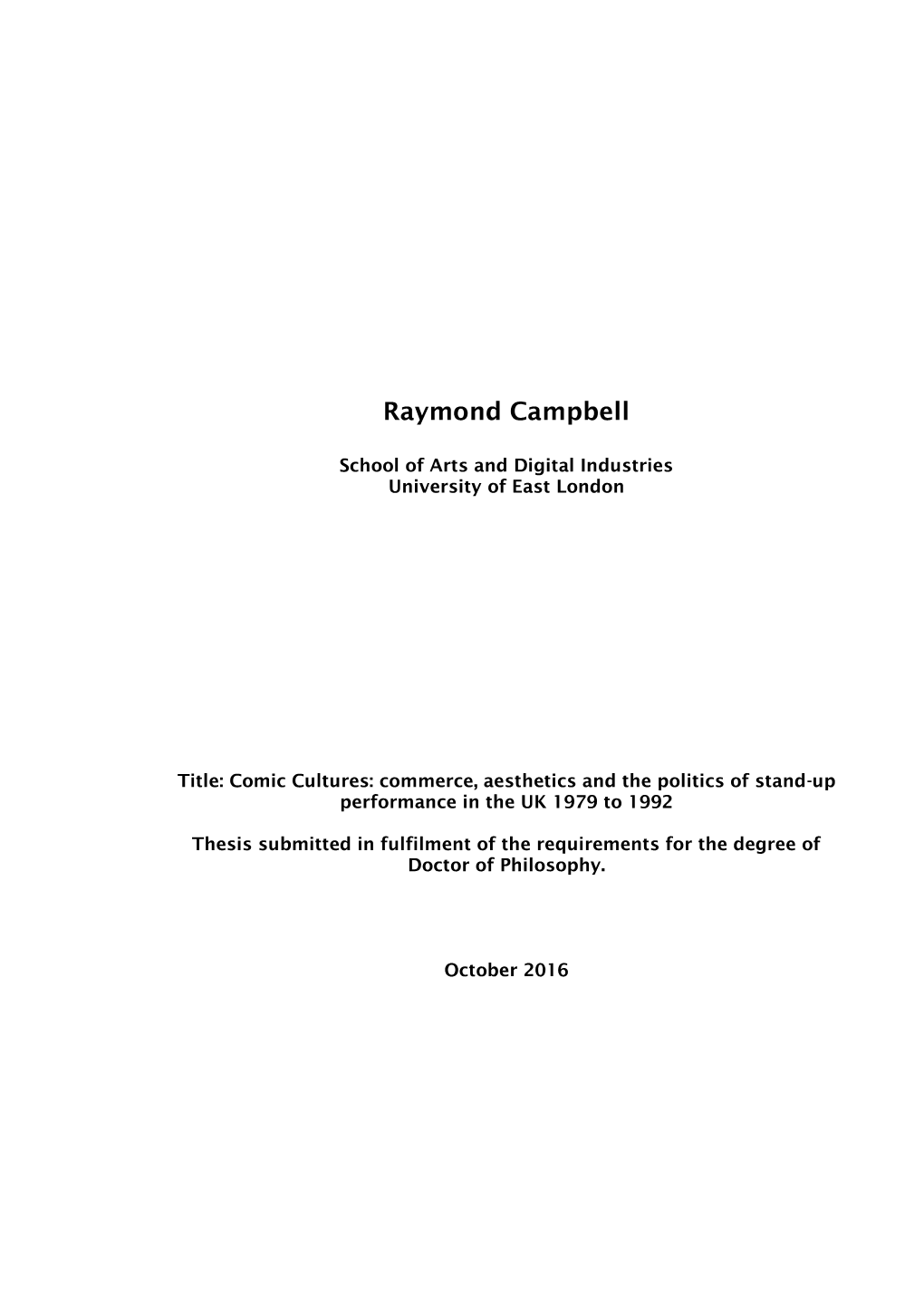 Raymond Campbell