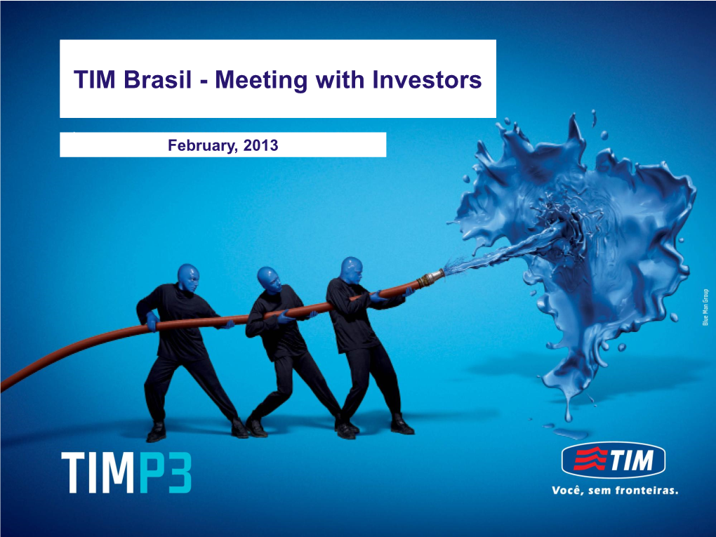 TIM Brasil - Meeting with Investors