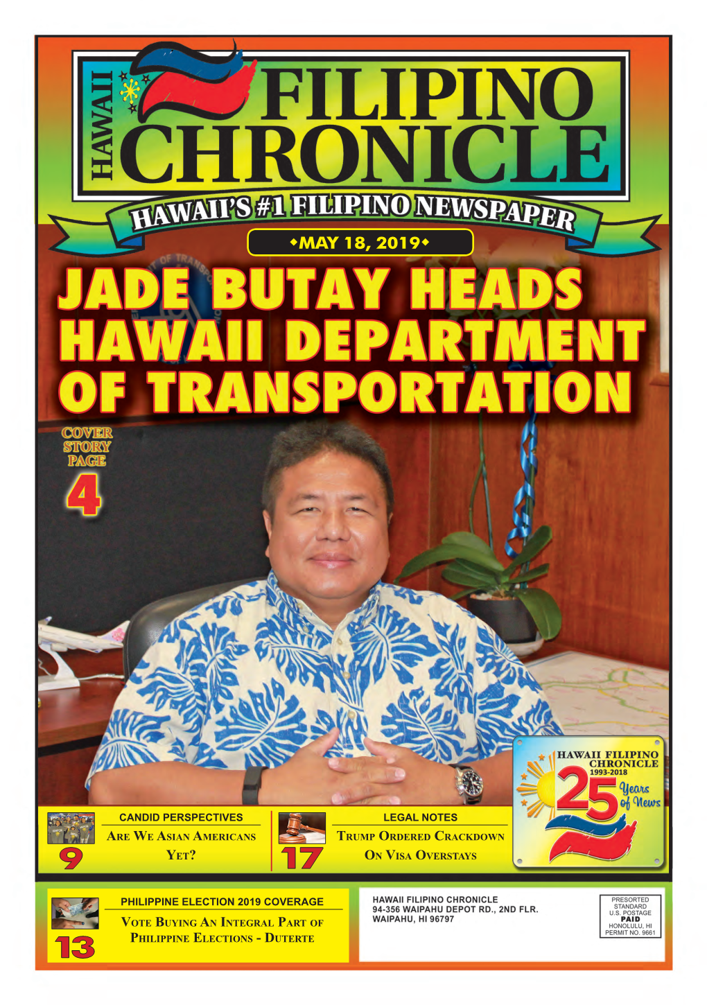 May 18, 2019  Hawaii Filipino Chronicle  1